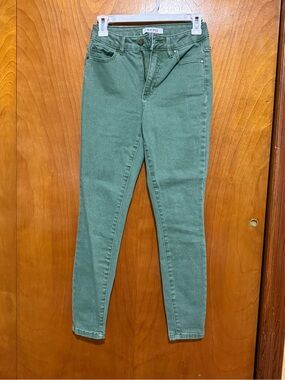 Blue Spice Olive Green High-Rise Skinny Jeans - Women
